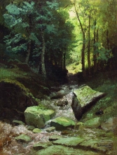 213/_-_лесной пейзаж с ручьем. 1889